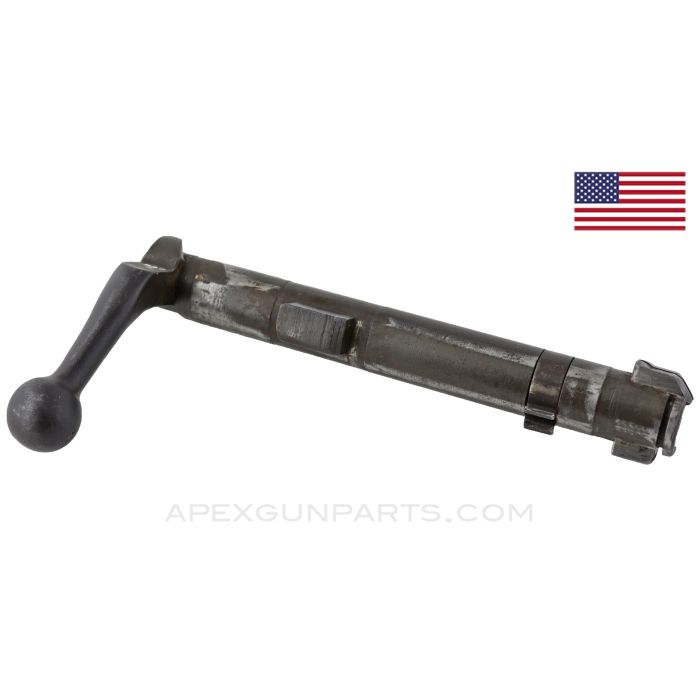 Springfield 1903 / 1903A3 Bolt Body with Extractor Collar, Stripped "B&S" Marked, Large Port, Parkerized *Good*