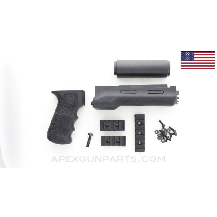 AK-47 / AK-74 Hogue Grip & Handguard Set, Black, US 922(r) Compliance Parts, *NEW / As-Is*