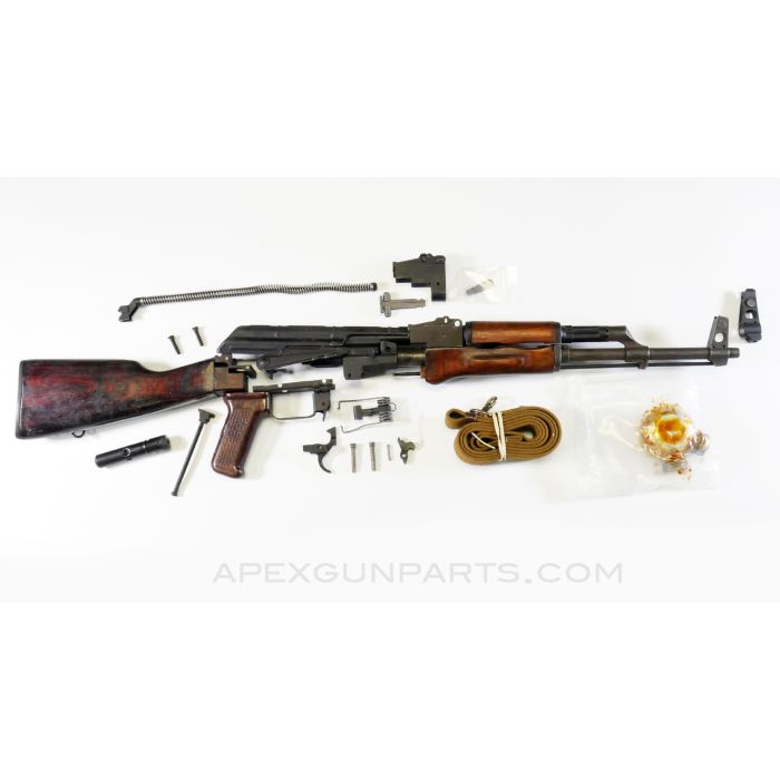 Russian Tula AKM Parts Set, Laminated Stock, w/ Russian 16" Chrome Lined Barrel, 7.62X39 *Good*