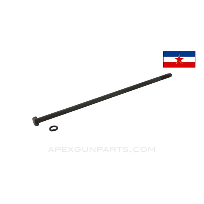 Yugoslavian M72/ M70B1 Buttstock Bolt, Includes Lock Washer, 10-1/2" Long, *Good*