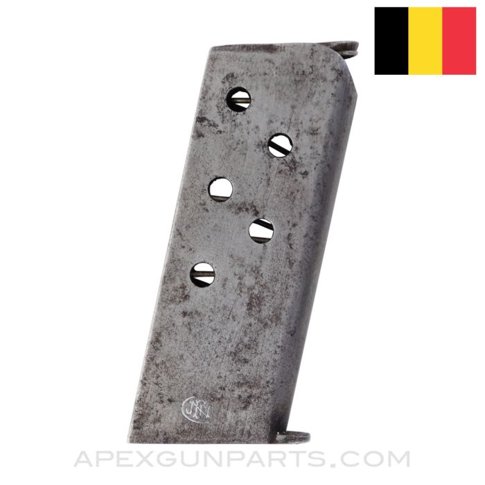 FN 1905/1906 Pistol Magazine, FN Marked, 6rd, .25ACP *Good*