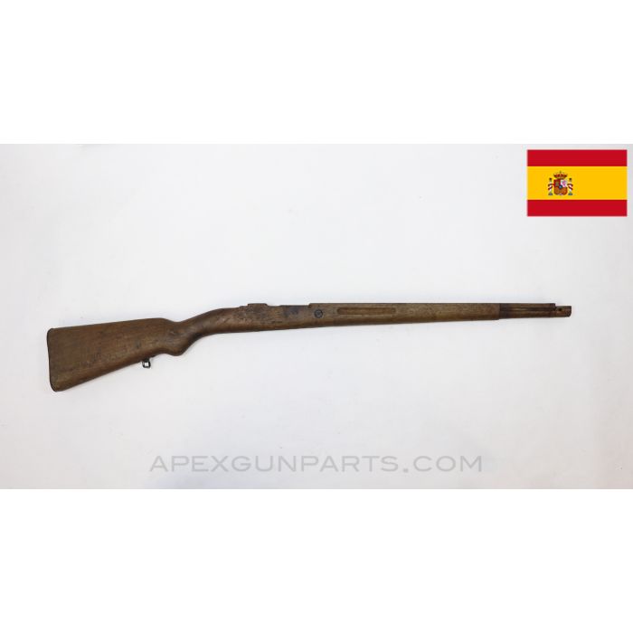 Spanish M43 Mauser Rifle Stock, 38", Cracked *Fair*