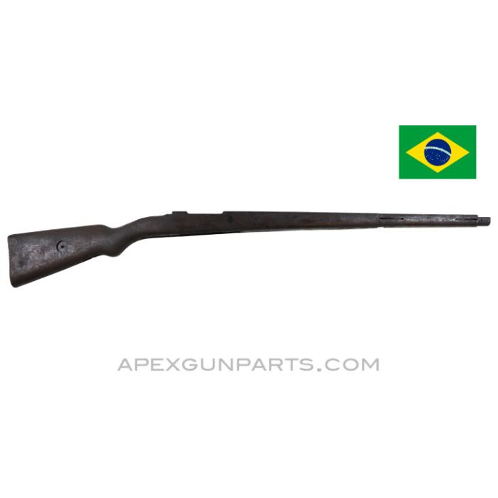Brazilian 1908 Mauser Stock, Stripped, Star Cartouche *Good* 