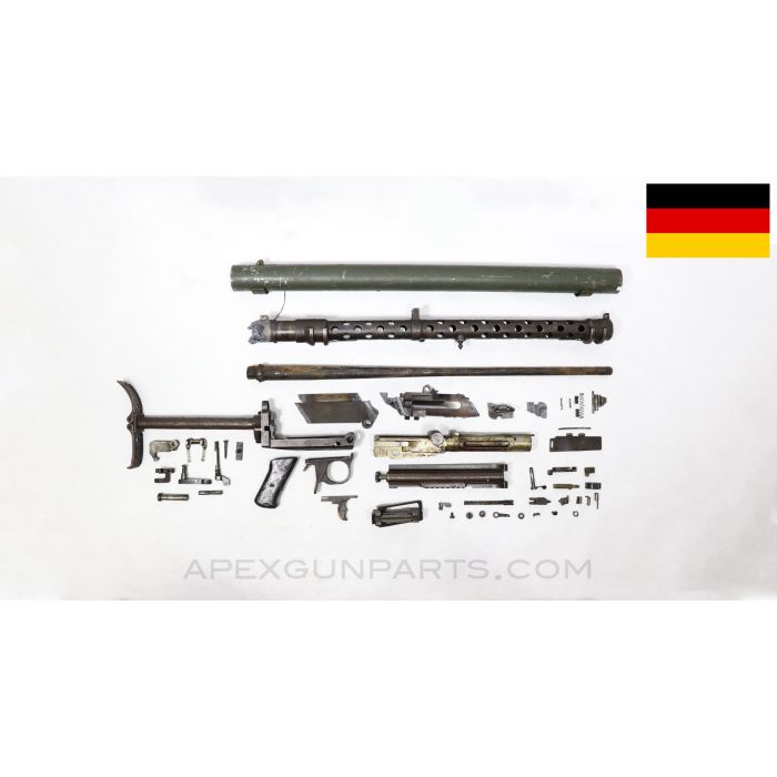 German MG-13 Parts Kit w/ Barrel & Carrier, No Bipod, Waffen Marked, 7.92x57 *Good* 