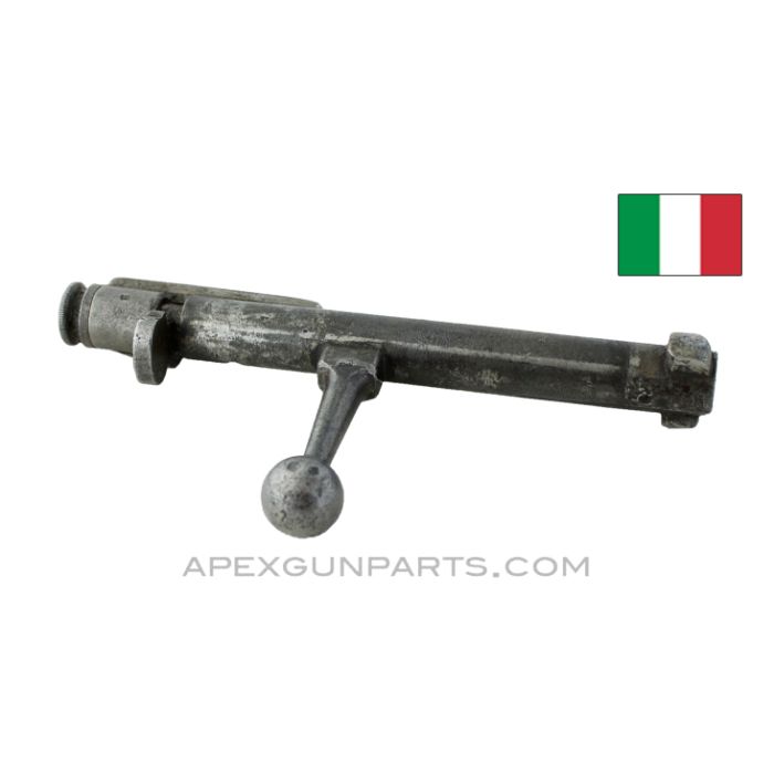 Carcano M91/ M38 Rifle Bolt Assembly, Complete, Straight Handle, 6.5 / 7.35 *Good* 