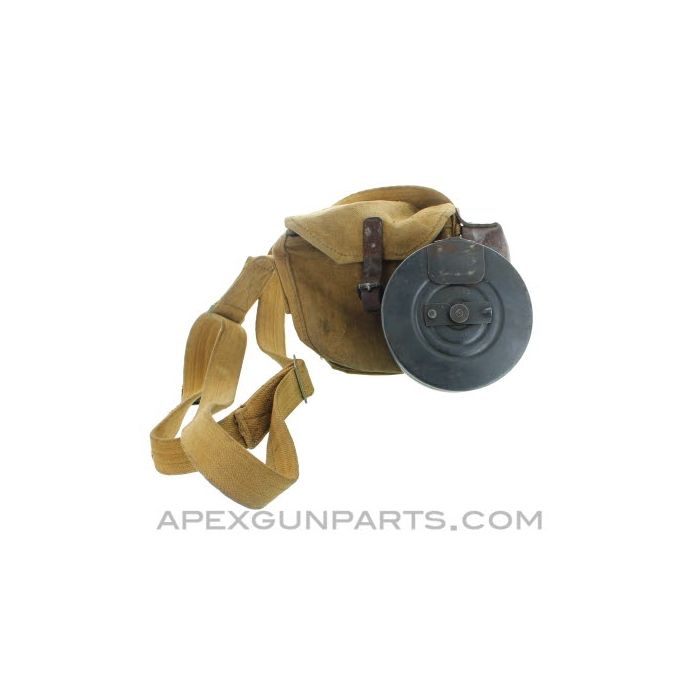 PPSh-41 Drum Magazine with Pouch, 71rd, 7.62x25, *Good* 