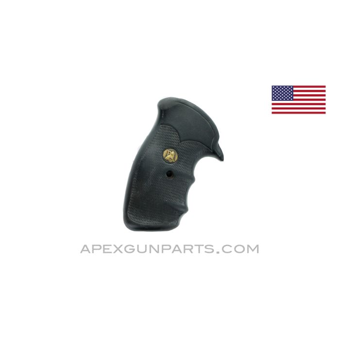 Smith & Wesson K and L Frame Pistol Grip, Square Butt, Closed Back, Rubber, *Good* 