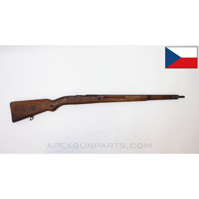 Czech VZ-24 Mauser Stock, w/ Trench Art & Communist Star on Buttstock, 38", Wood *Fair*