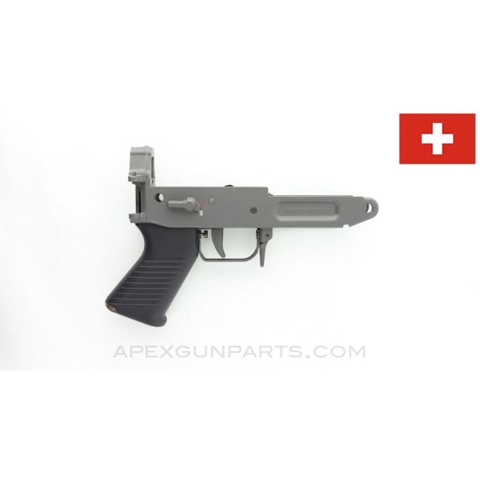 SIG 550/551 Lower Receiver, w/ Black Grip, Semi-Auto, Grey Steel, Swiss, *Excellent*