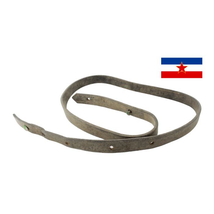 Yugoslavian Mauser M24 Series Rifle Sling, Leather, *Fair / Dirty* 