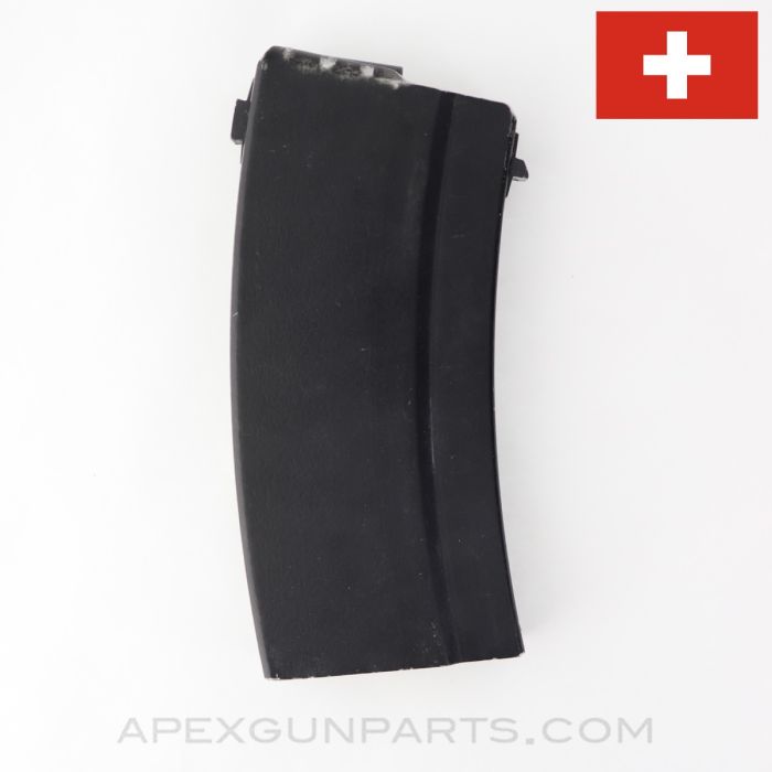 Swiss Stgw 57 Magazine, 24rd, 7.5x55, Aluminum, Type 1, Repainted *Very Good*