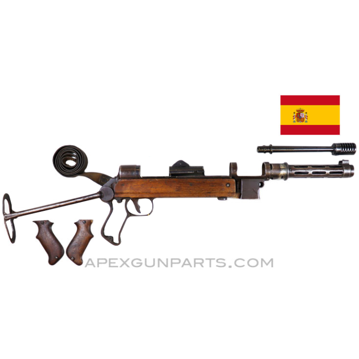 Star Z-45 Parts Kit ,8" Barrel, Folding Stock, 9x23mm, *Good* 