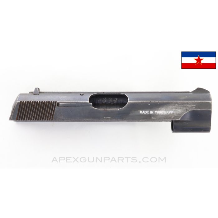 Yugoslavian M67 Pistol Slide Assembly, 9mm Kratak (.380ACP) *Good*
