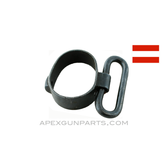 Steyr M95 Front Barrel Band, Fixed Style, With Sling Swivel, *Good* 