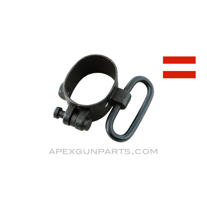 Steyr M95 Rear Barrel Band, With Side Sling Swivel Only, Austrian, *Good* 