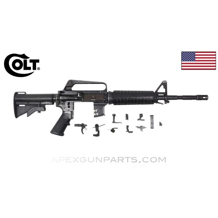 Colt Carbine Model 723 Parts Kit, 14.5" Barrel, Full Auto, 5.56x45 NATO *Good* 
