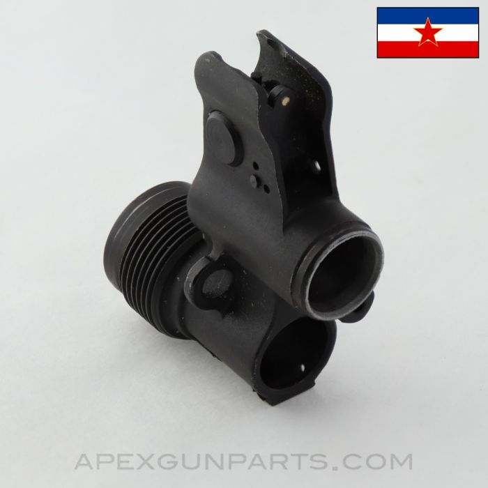Yugoslavian M92 Front Sight & Gas Block Combo, 26mm LH, No Detent, Blued *Very Good*