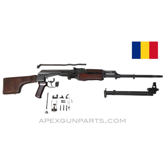 Romanian RPK Parts Kit w/Original CHF Barrel & Bipod, Club Stock, 7.62x39, Matching *Very Good* 