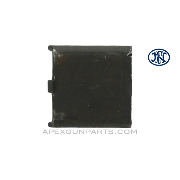 Browning M2 .50 Cal. Front Trunnion Cover Block, Stamped, FN Belgium, *Good* 