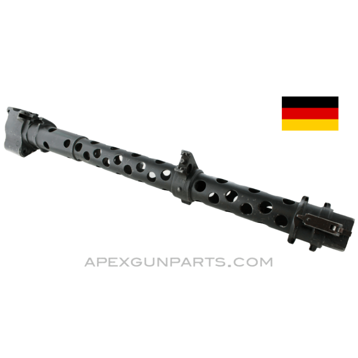 German WWII MG-34 Barrel Jacket, WWII, Markings Removed, NO Rear Sight *Good*