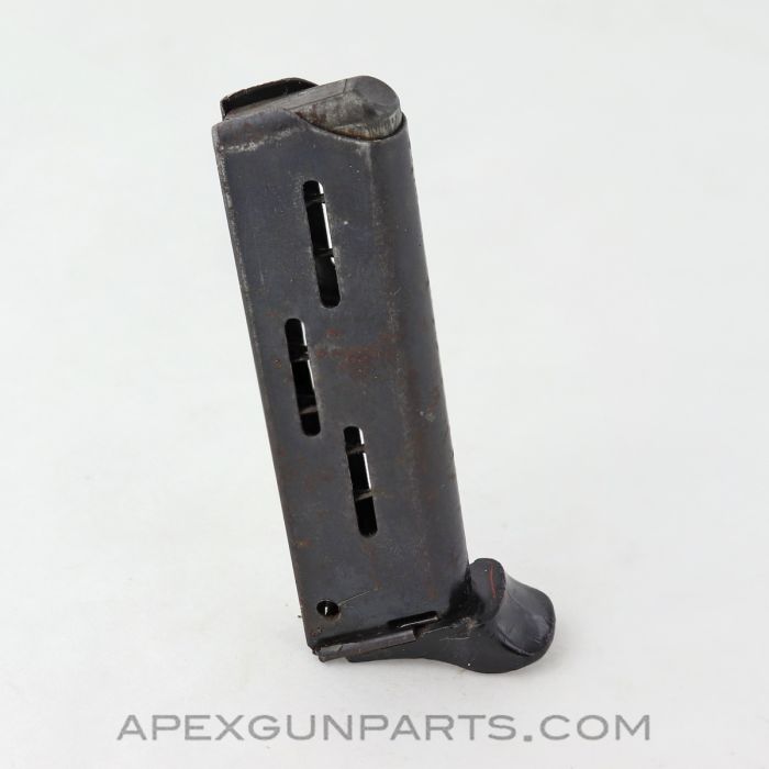 H&K HK4 Magazine, 7rd, w/ Finger Extension, Steel, 32 ACP *Good*