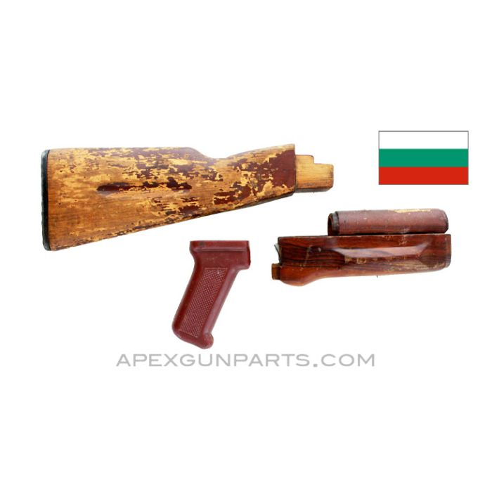Bulgarian AK-74 Stock Set, Battlefield Pickup, Sold *As Is*
