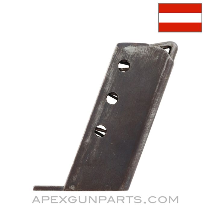 Steyr 1909 Magazine, 6rd, Blued, .25 ACP *Good*
