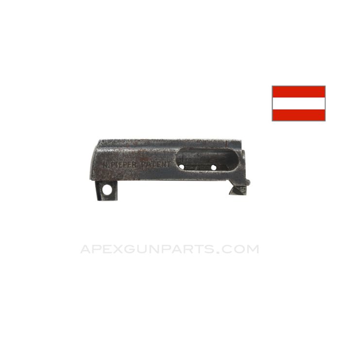 Steyr 1909 Frame, No Extractor, Blued w/ Heavy Wear, .25 ACP *Good*