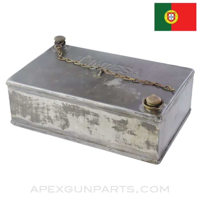 Breda M37 "Cleaning" Solution Can From Armorers Chest, 7"x4", Portuguese Contract *Good*