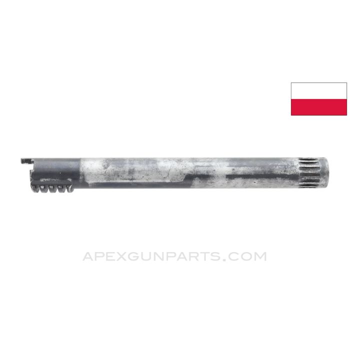 Polish PM-63 RAK Chrome Lined SMG Barrel, 6.125" Long, 9x18 Makarov, Blued *Good* 