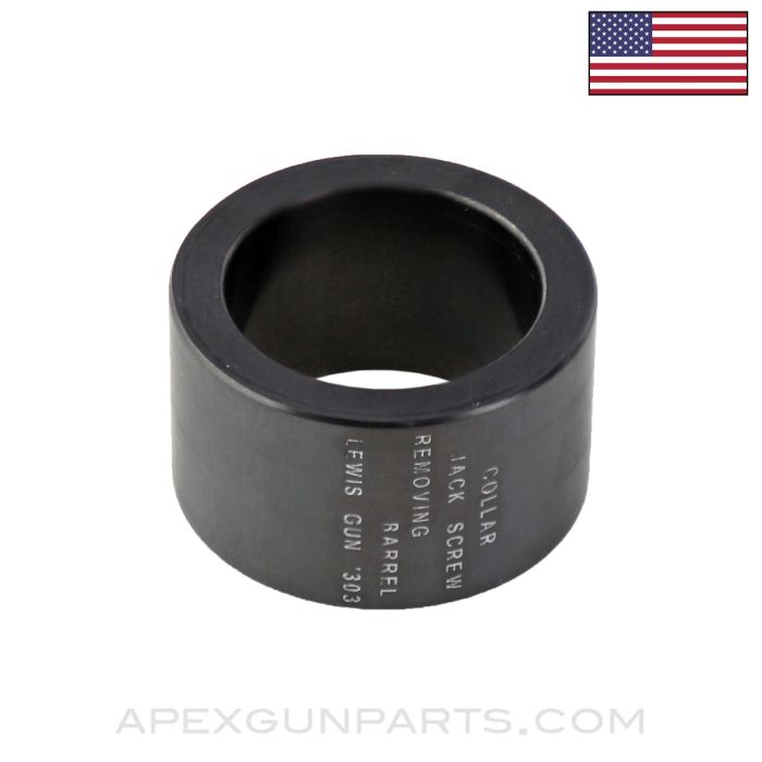 LEWIS Gun Collar for Jack Screw Tool w/Markings, Blued Steel *NEW Manufacture*