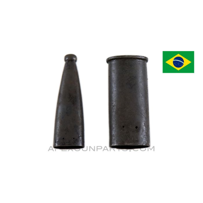 Brazilian Mauser M1908 Bayonet Locket and Chape, *Good*