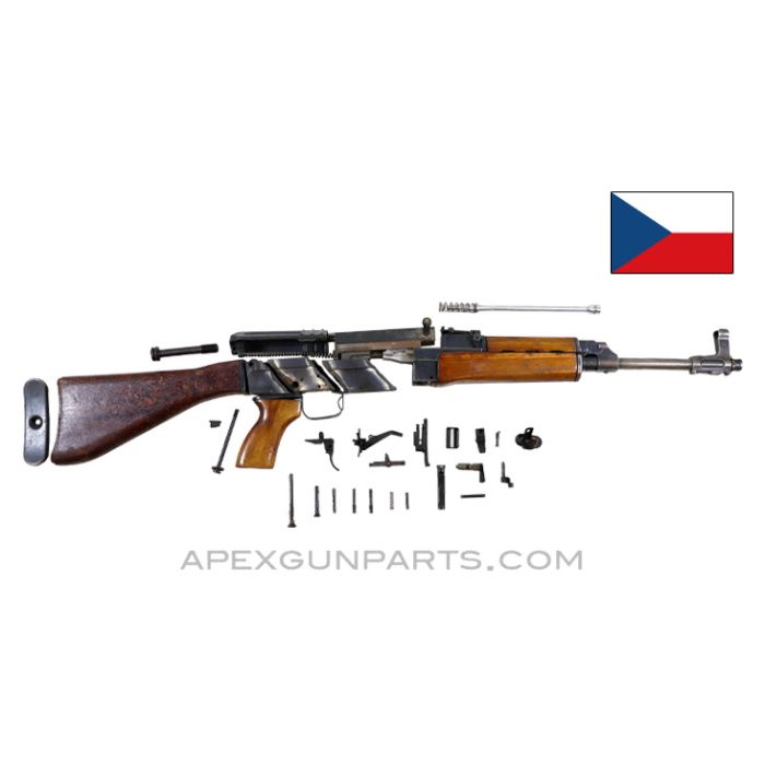 Czech VZ-58 Parts Kit ,15.5" Barrel, Fixed Bakelite Stock & Wood Handguards, Factory Finish, 7.62x39, *Very Good*