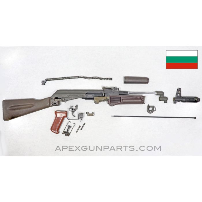 Bulgarian AK-74 Parts Kit, Plum Polymer Furniture, No Gas Tube, 5.45x39 *Very Good*