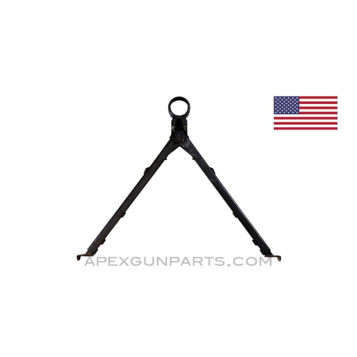 M249 SAW Bipod, Early Style, Complete, Parkerized, *Good* 