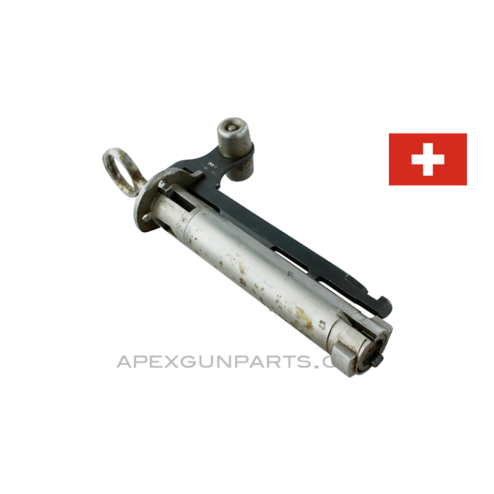 Swiss Schmidt-Rubin K31 Bolt Assembly, Complete, Pre-WW2 Dated, 7.5x55mm, *Good*
