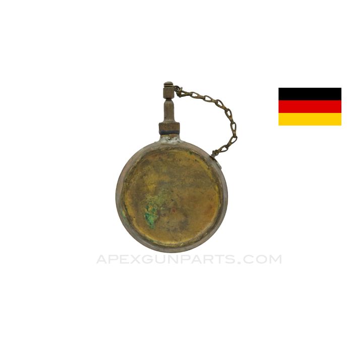 German MG-13 / MG-15 / MG-34 / MG-42 Round Brass Oil Bottle *Good*