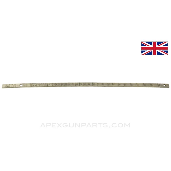 Vickers Graduated Range Plate NO.2 Mk 1, 2 Sided Scale for Mk VIIIZ Ball *Good*