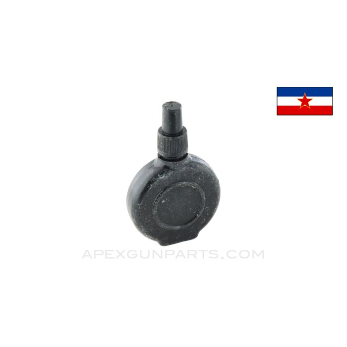 Yugoslavian AK-47/SKS Oil Bottle, Black Plastic, *Very Good*