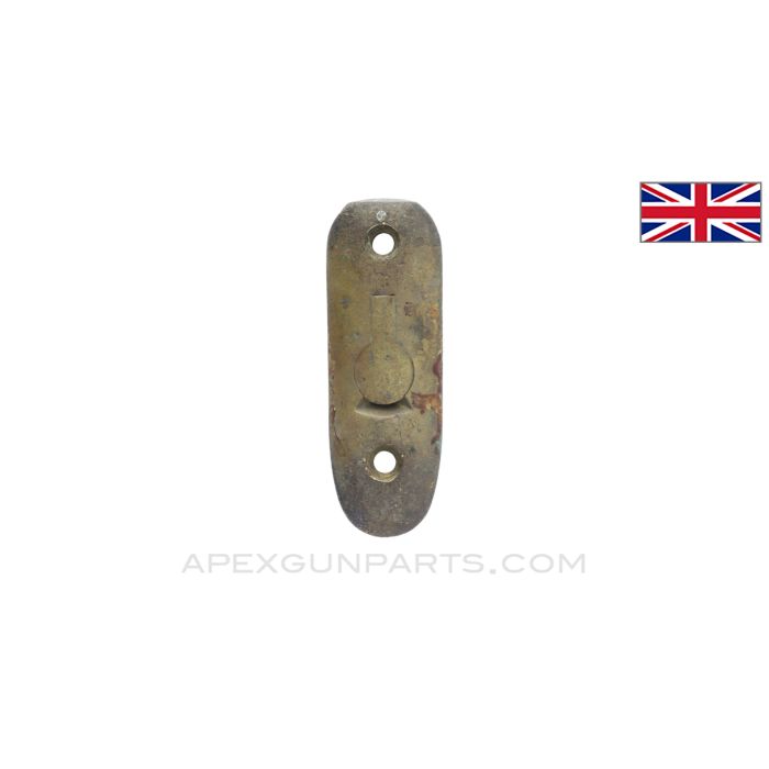 Enfield #4 Buttplate, w/ Trap Door, Brass, *Good*