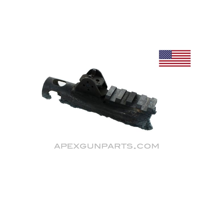 CETME Model C / C308 Rear Sight Base Assembly w/ Picatinny Rail, Torch Cut *Good* 