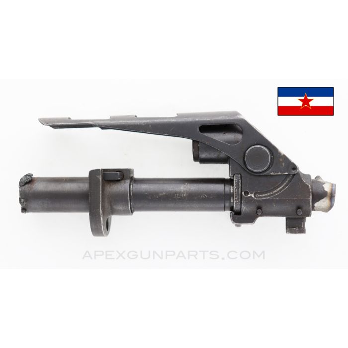 Yugoslavian M70 Gas Block Assembly w/ Grenade Sight, on Torch Cut Barrel Section *Good*