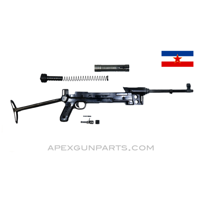 Yugoslavian M56 SMG Parts Kit , 9.75" Barrel, Folding Stock, 7.62x25, *Good*