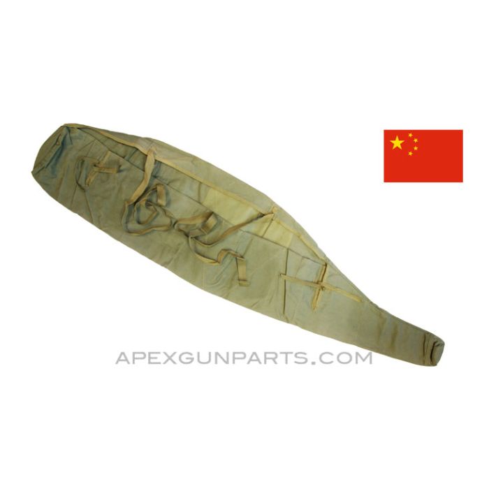 Chinese Type 56 (SKS) Rifle Case, 49", OD Green Canvas, *Good* 