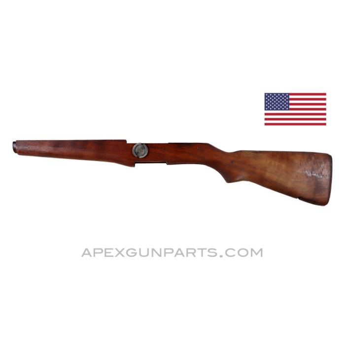 M1 Garand Rifle Stock, Springfield Armory 1953-1957, w/ Grenade Sight Base, Walnut, *Very Good*