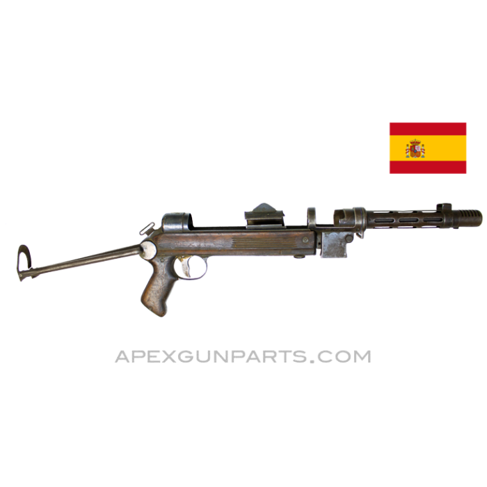 STAR Z-45 Parts Kit w/ 7.75" Barrel, Folding Stock, No Bolt, 9x23 Largo, Spanish *Fair* 