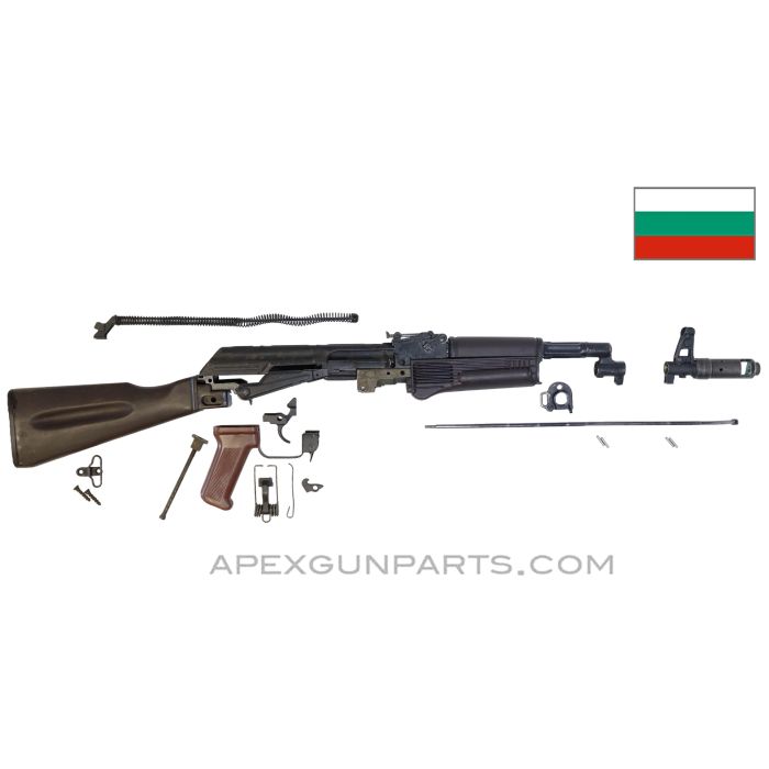 Bulgarian AK-74 Parts Kit, Plum Polymer Furniture, 5.45x39 *Very Good*