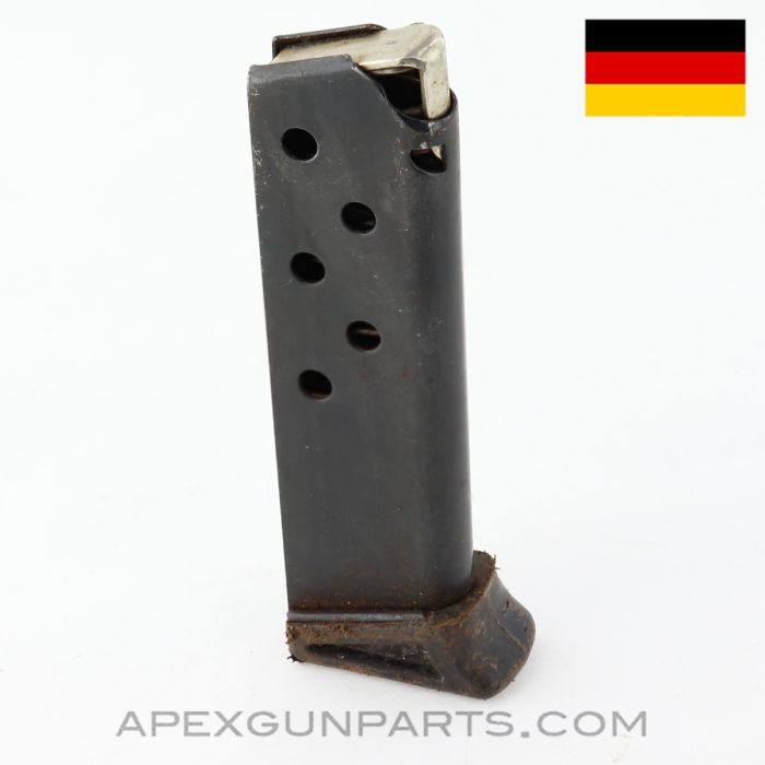 Walther PPK/S Magazine, 7rd, w/ Finger Rest, Blued, Light Rust, .380 *Good*