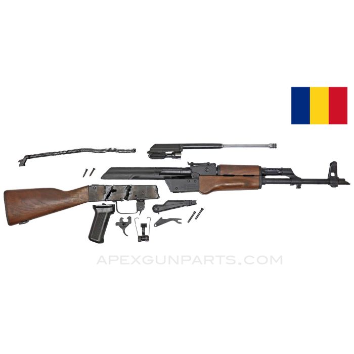 WASR-10 AK Parts Kit, 16.5" Populated CHF Chrome Lined Barrel, Scope Rail, Torch Cut Receiver, US Wood Stock & Parts, 7.62X39 *Excellent* 