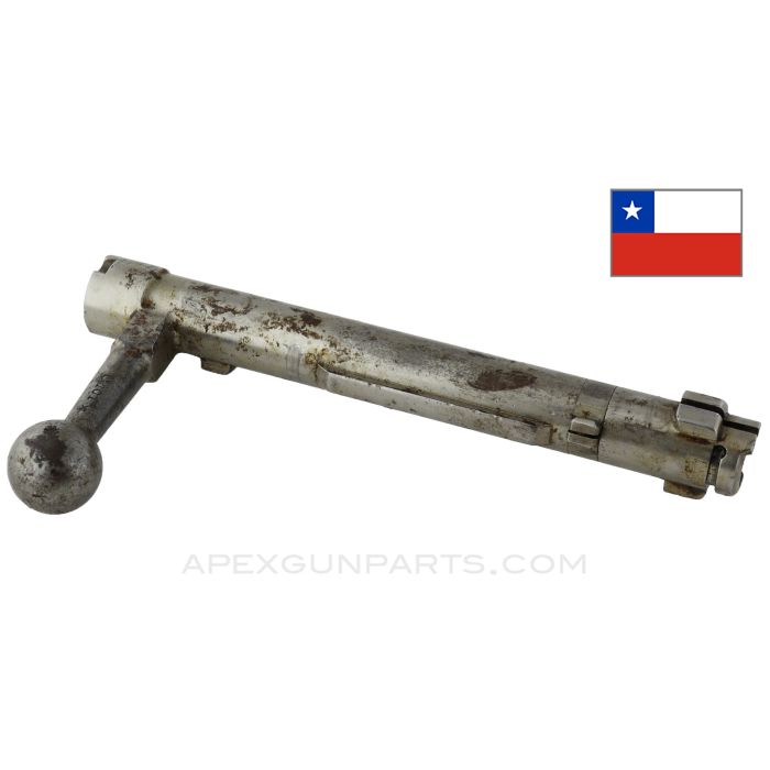 Chilean Mauser M1912 Bolt Body, Stripped, Straight Handle *Good*